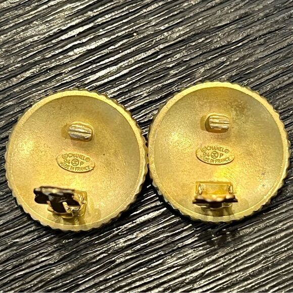 Chanel Authentic Earring’s Beaded Boarder COCO Chanel - Picture 5 of 8